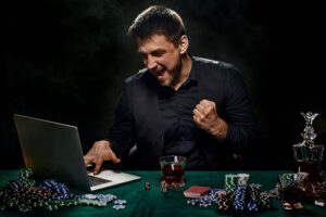 Pokerspelare i en pokerturnering